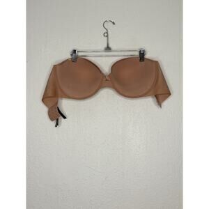Victoria Secret Nude Strapless Bra Convertible Smooth Cup Underwire Size 36DDD